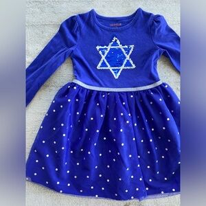 Cat & Jack Kids Hanukkah Dress